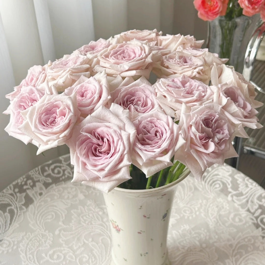 Silver Gemstone Rose