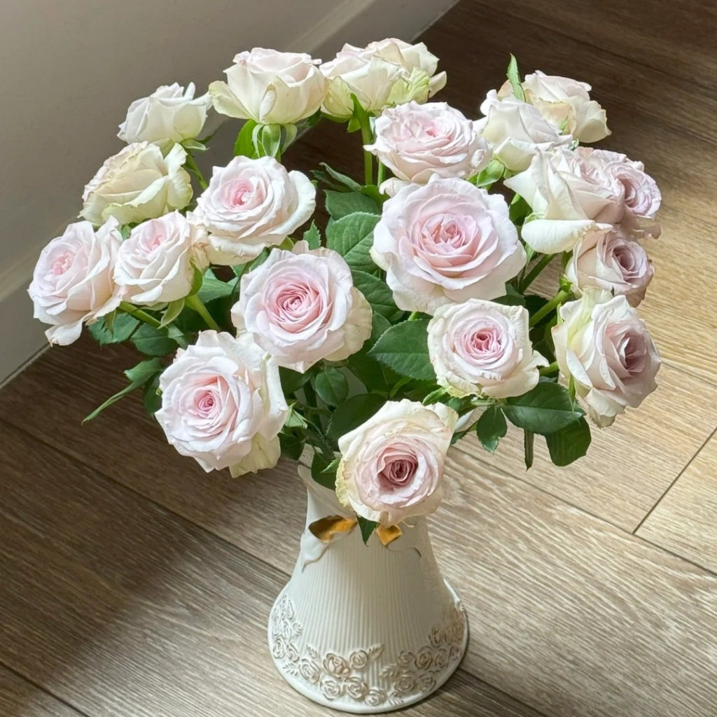Silver Gemstone Rose
