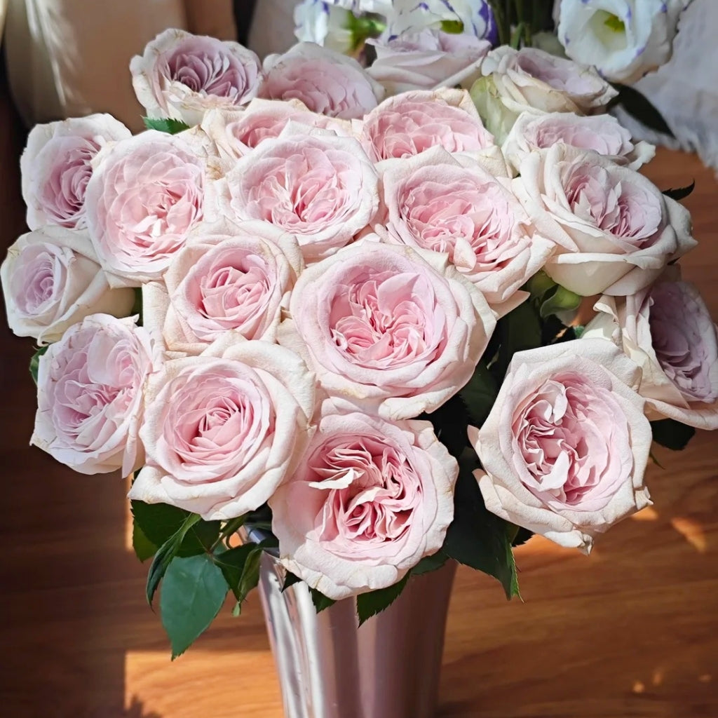 Silver Gemstone Rose